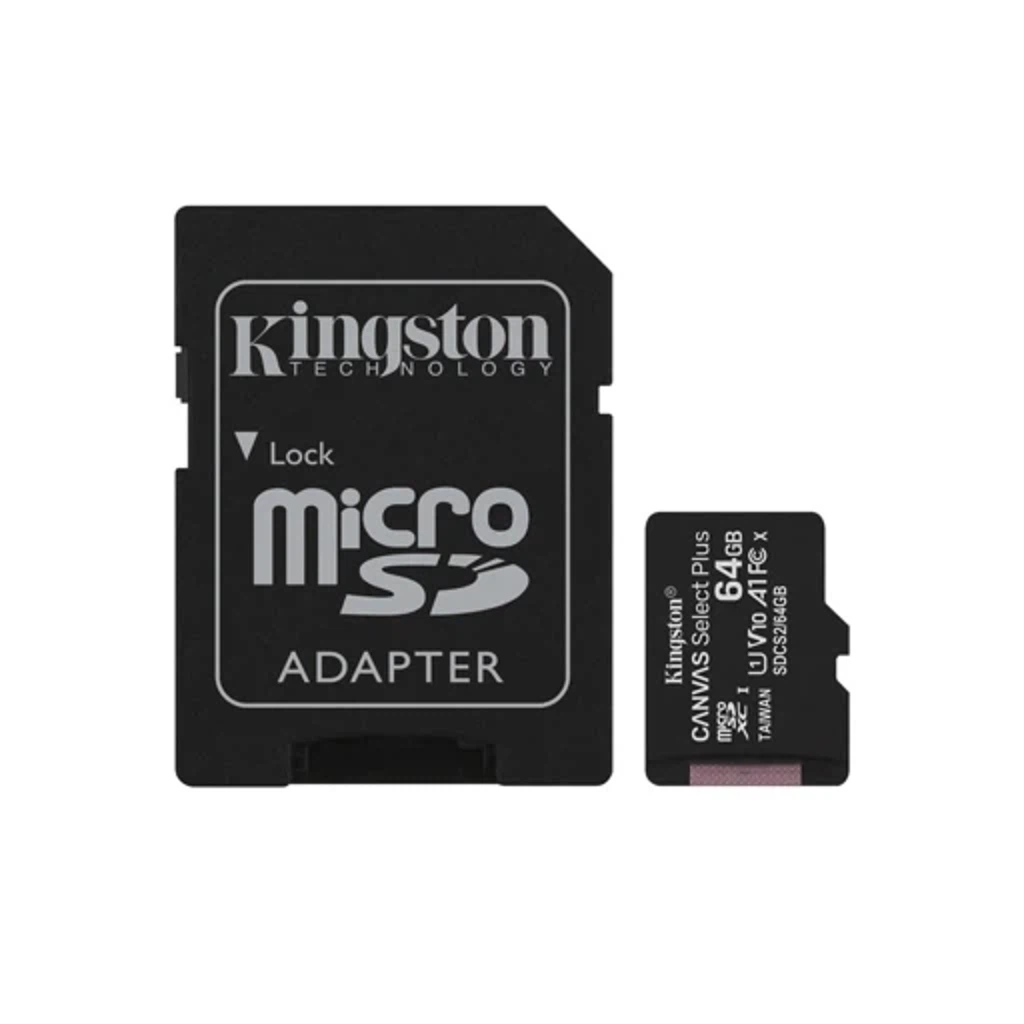 Карта памяти Kingston Canvas Select Plus microSDXC 64GB (с адаптером)